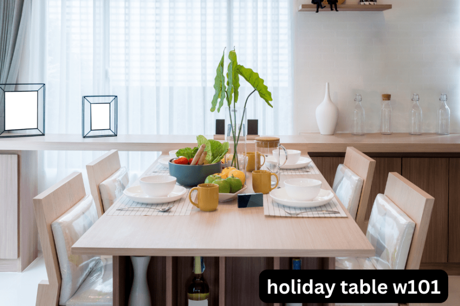 holiday table w101