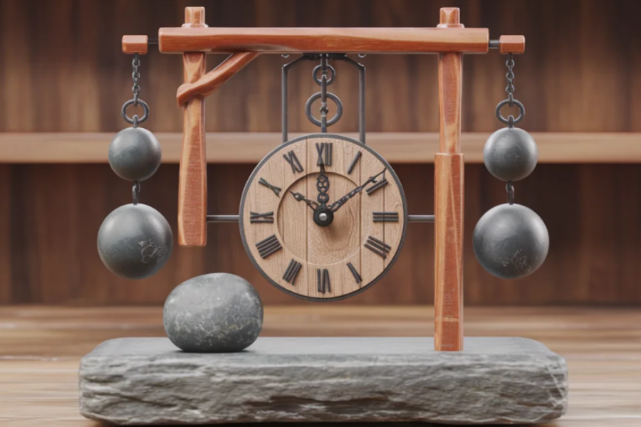 tischling rock weighted clock