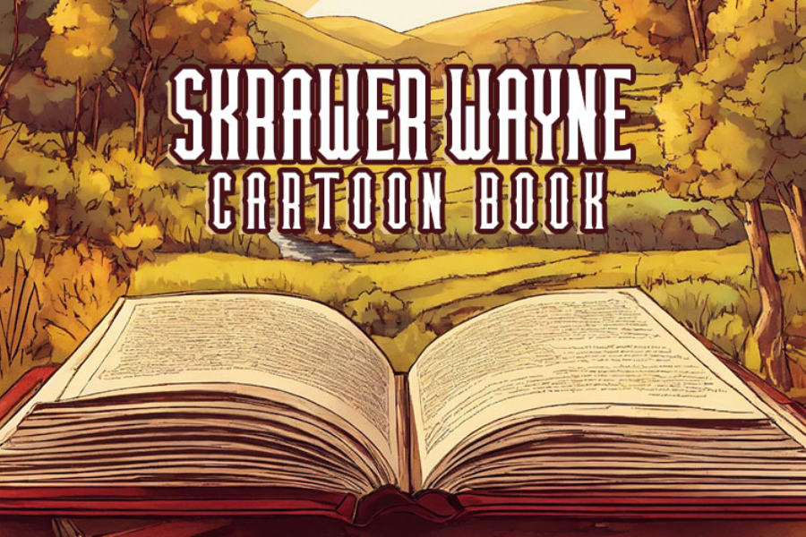 skrawer wayne cartoon book